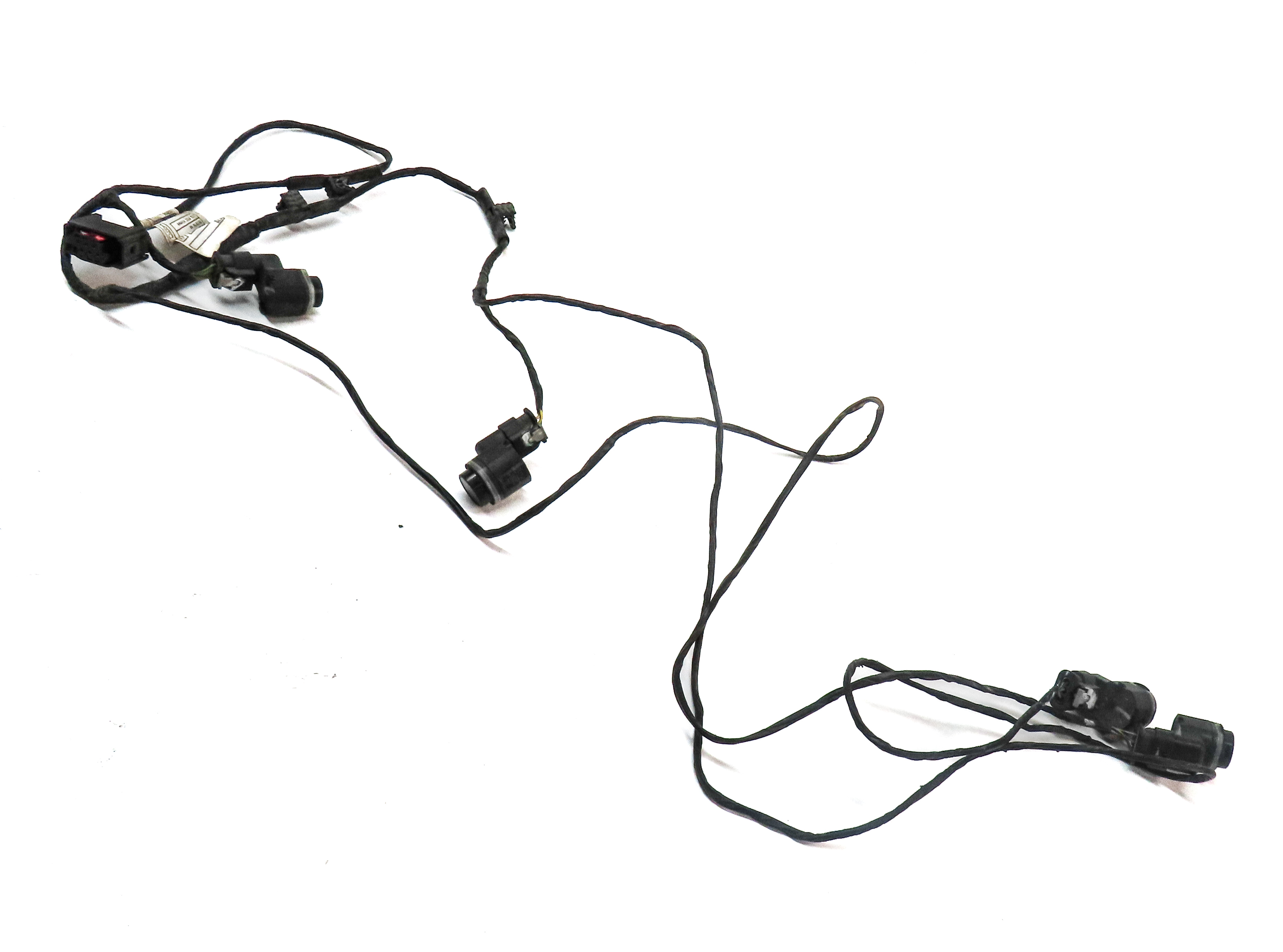 2012 BMW X5 (E70) REAR PDC PARK ASSIST DISTANCE SENSOR SET-4 w/ HARNESS (Grey) — exact item pictured